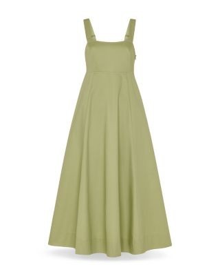Whistles Cotton Midi Strappy Dress