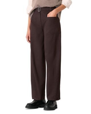 Whistles Belted Barrel Leg Pants