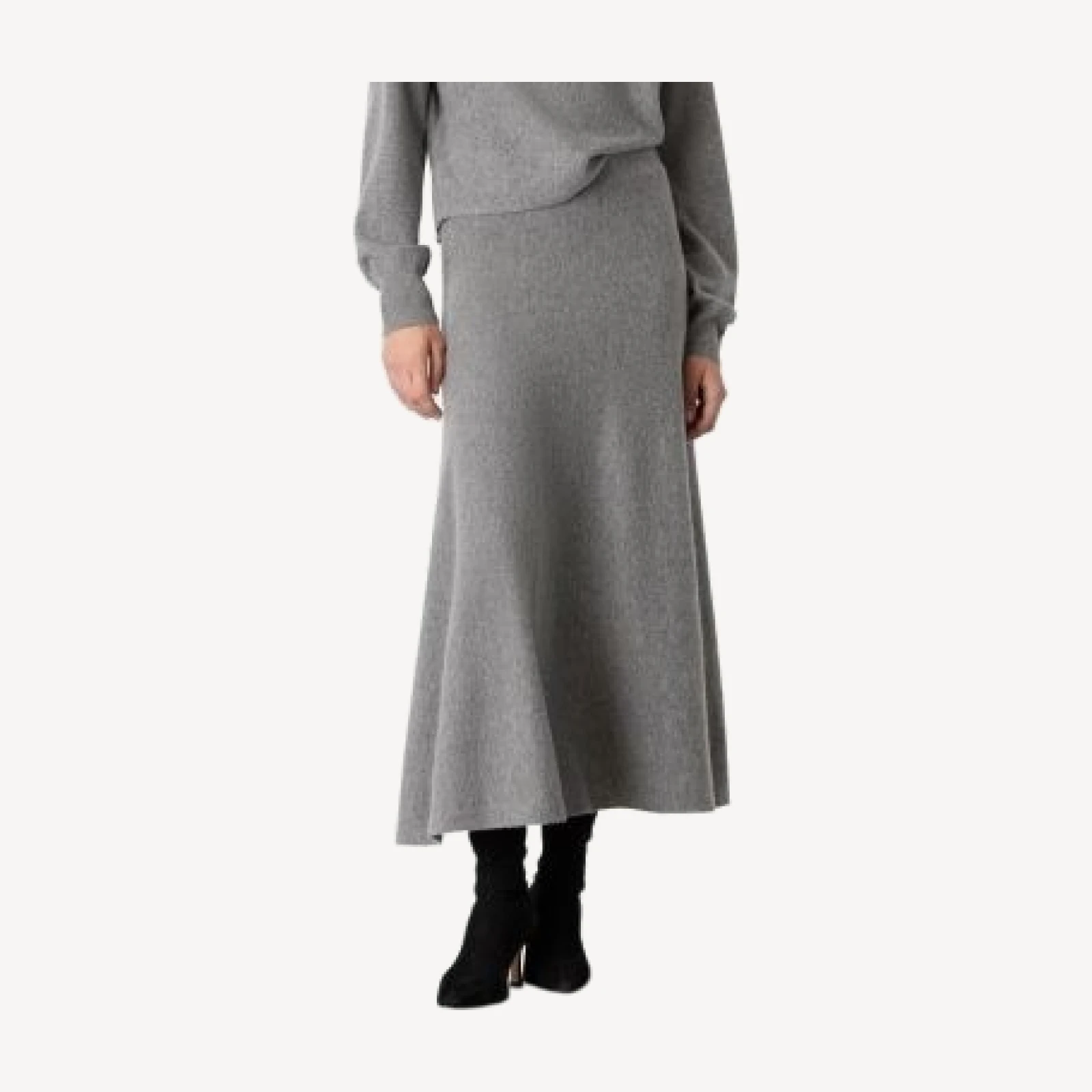 Whistles Midi Wool Skirt