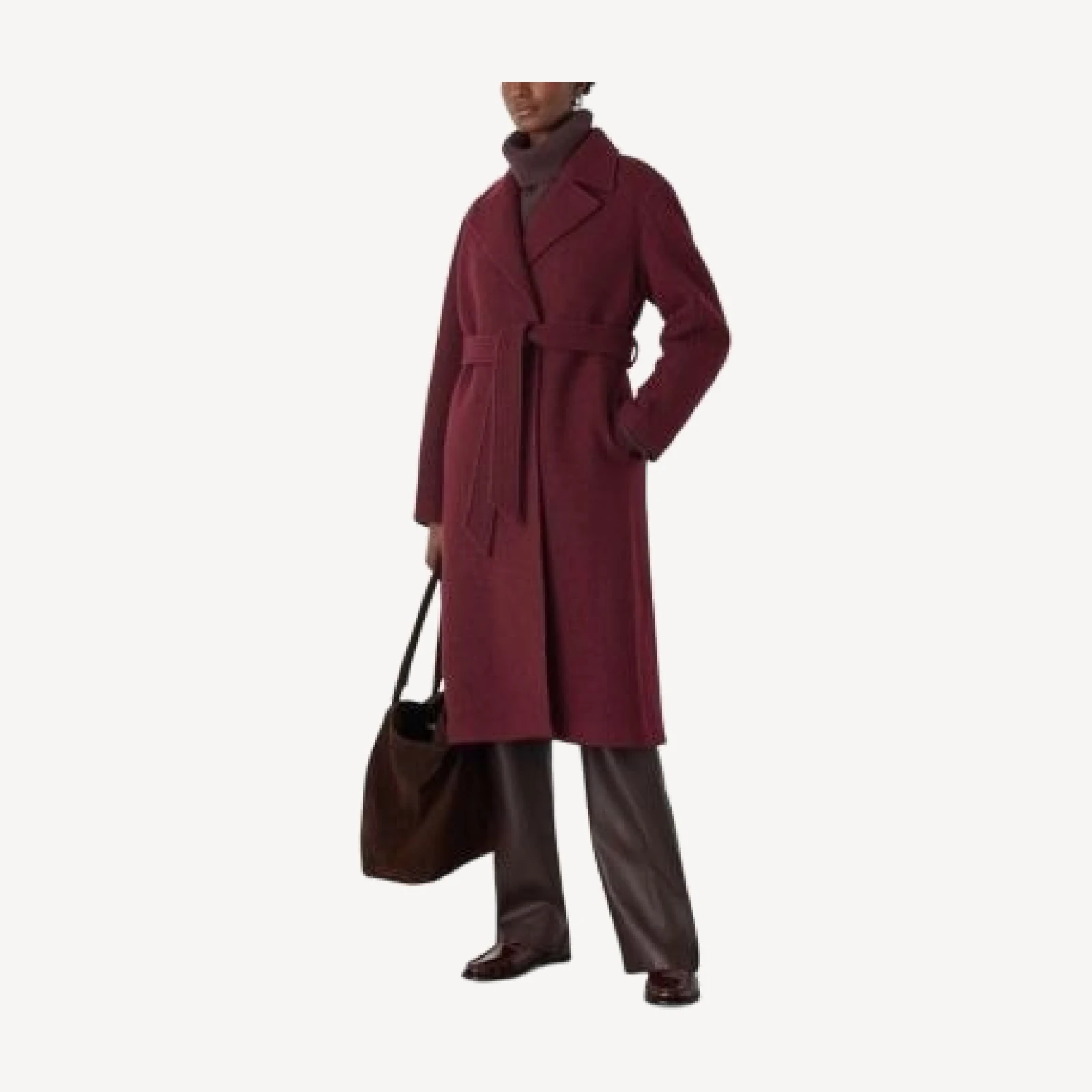 Whistles Long Belted Wool Coat