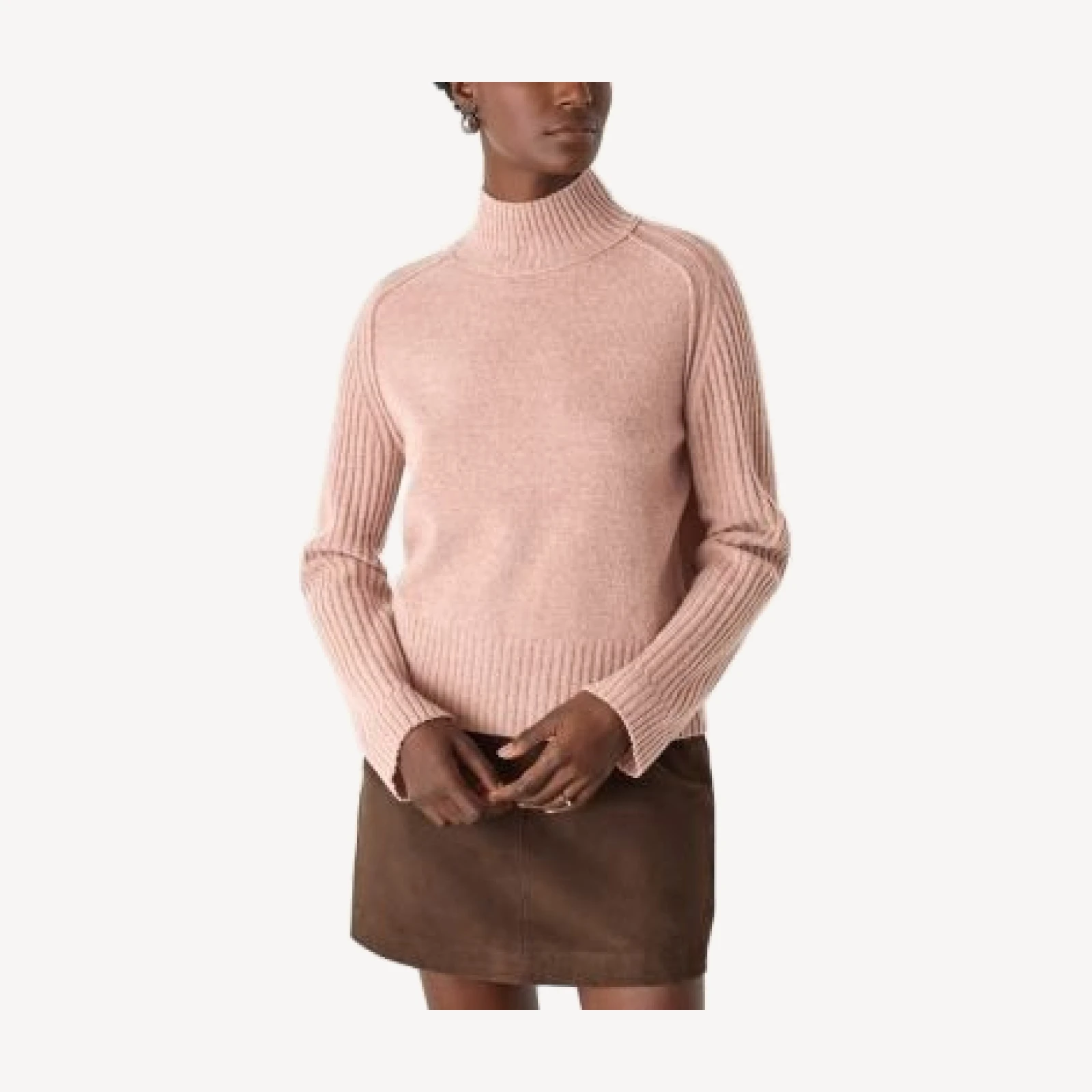 Whistles Funnel Neck Wool Sweater