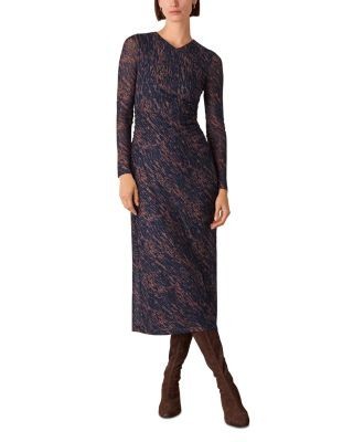 Whistles Devore Mesh Dress