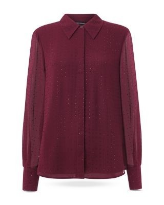 Whistles Hot Fix Sheer Shirt