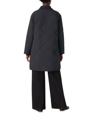 Whistles Quilted Cord Collar Coat