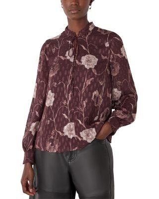Whistles Floral Dobby Blouse