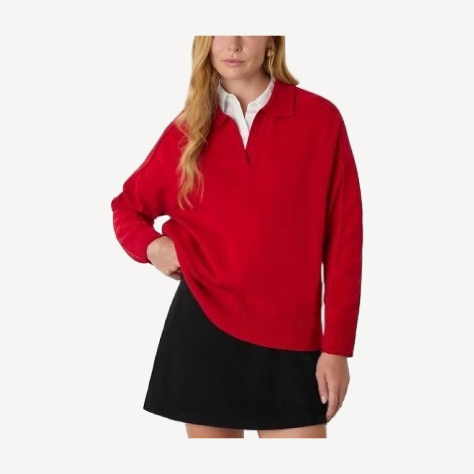 Whistles Wool Collar Neck Knit Sweater