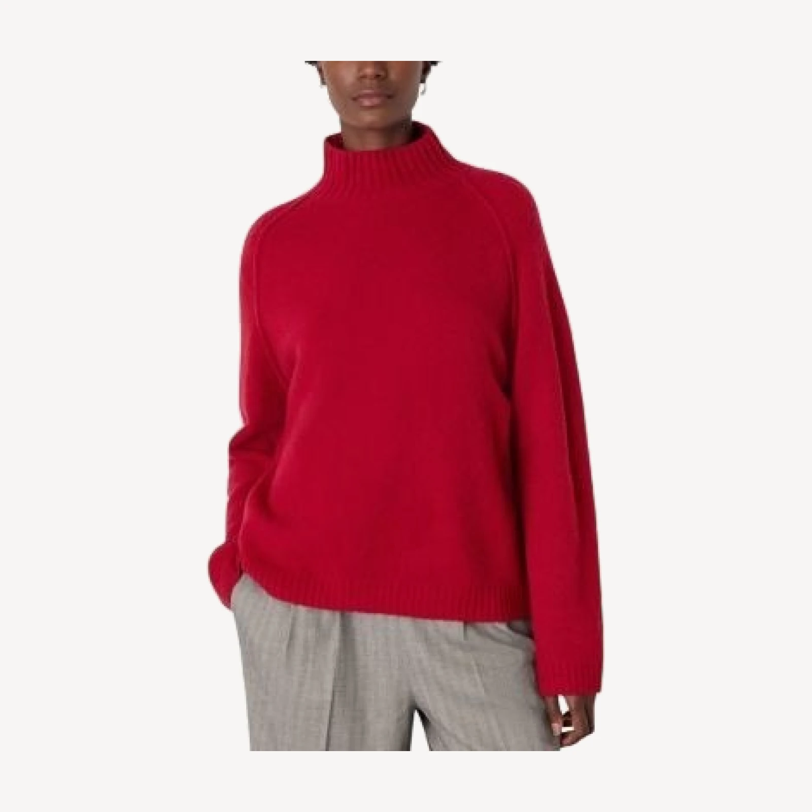 Whistles Split Funnel Knit Sweater
