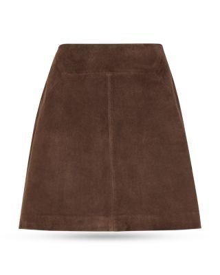 Whistles A Line Suede Skirt
