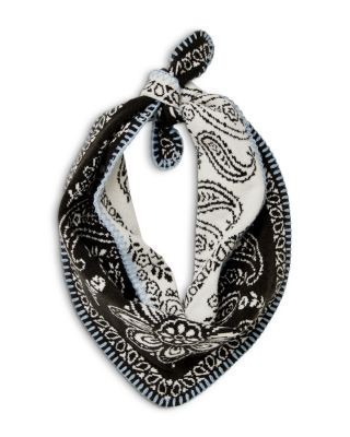 Free People Carmen Paisley Knitted Triangle Scarf
