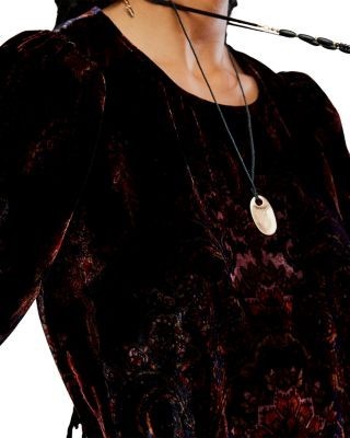 Free People Maye Printed Velvet Tunic Dress