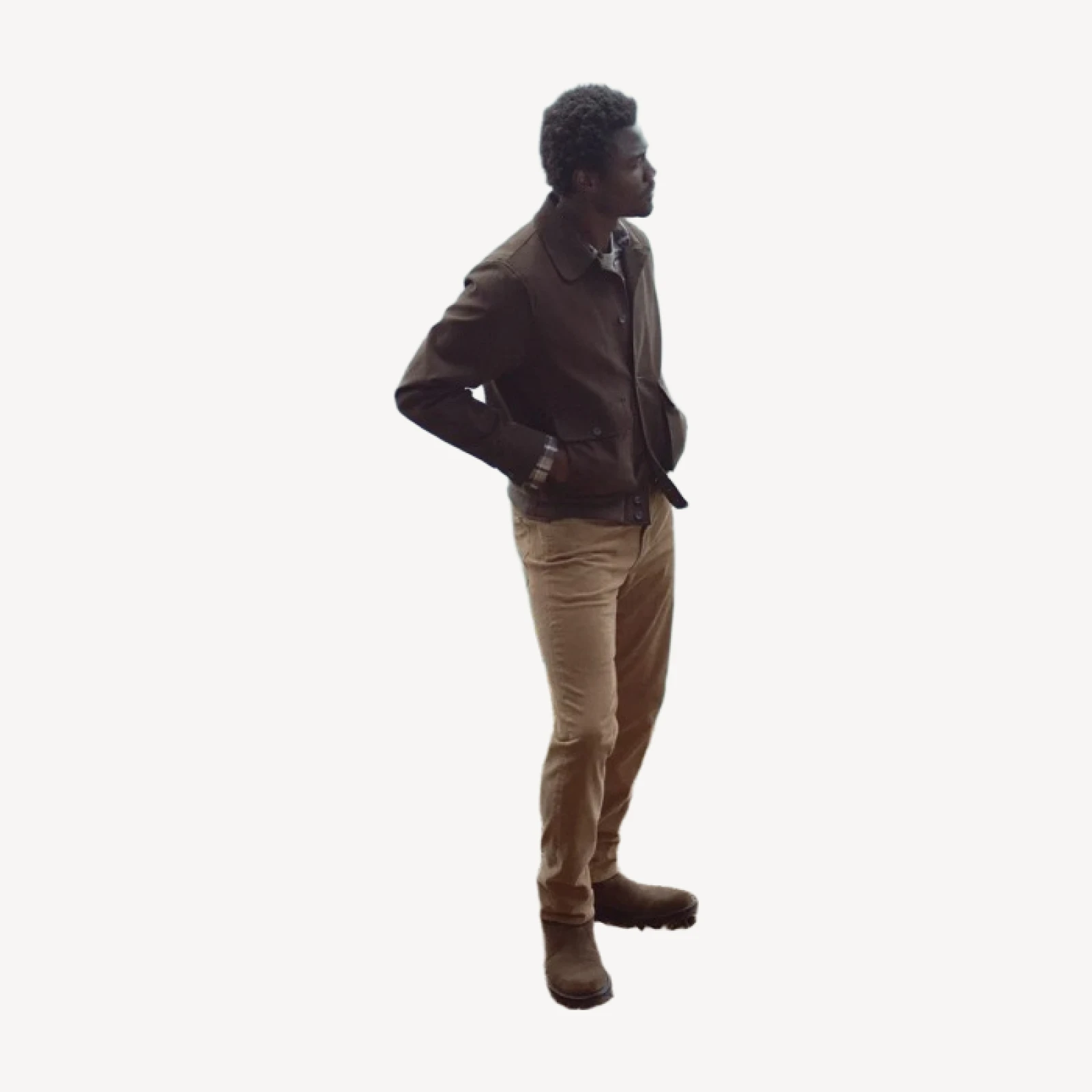 Gage Slim Straight Corduroy in Camel