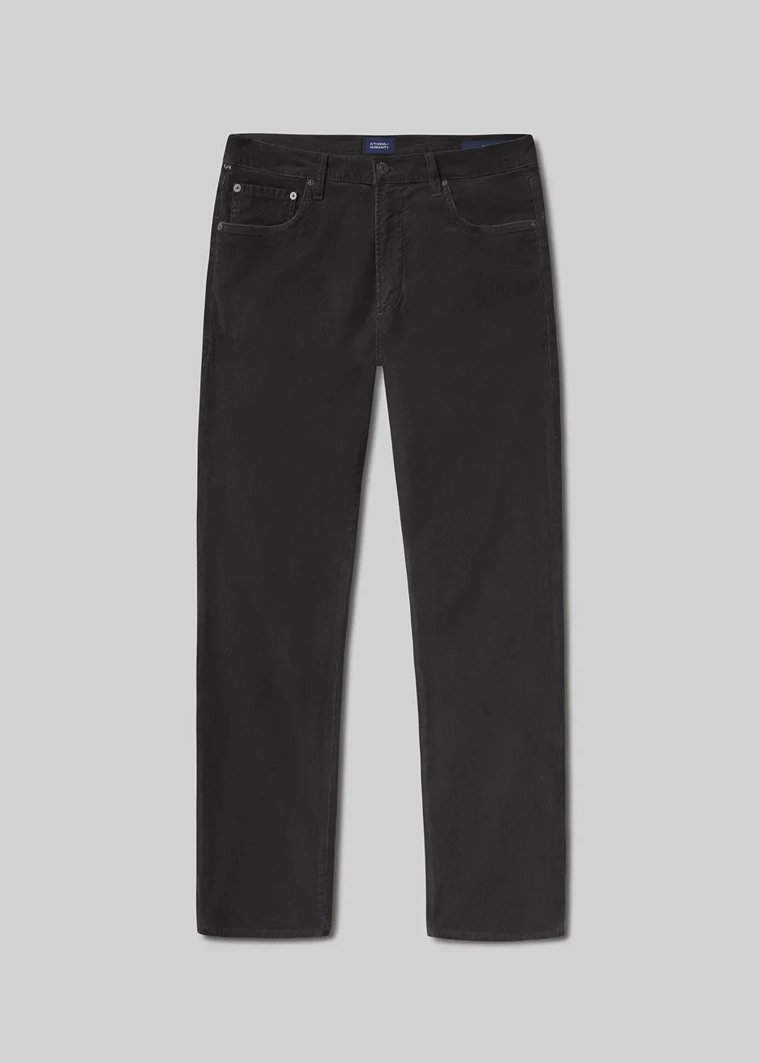 Gage Slim Straight Corduroy in Charcoal