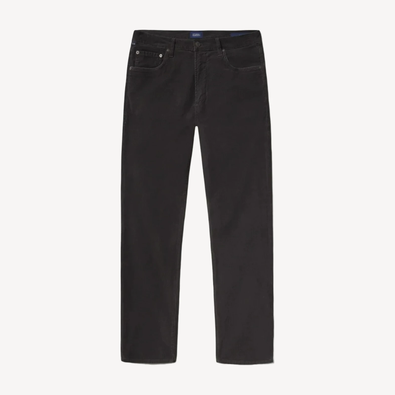 Gage Slim Straight Corduroy in Charcoal