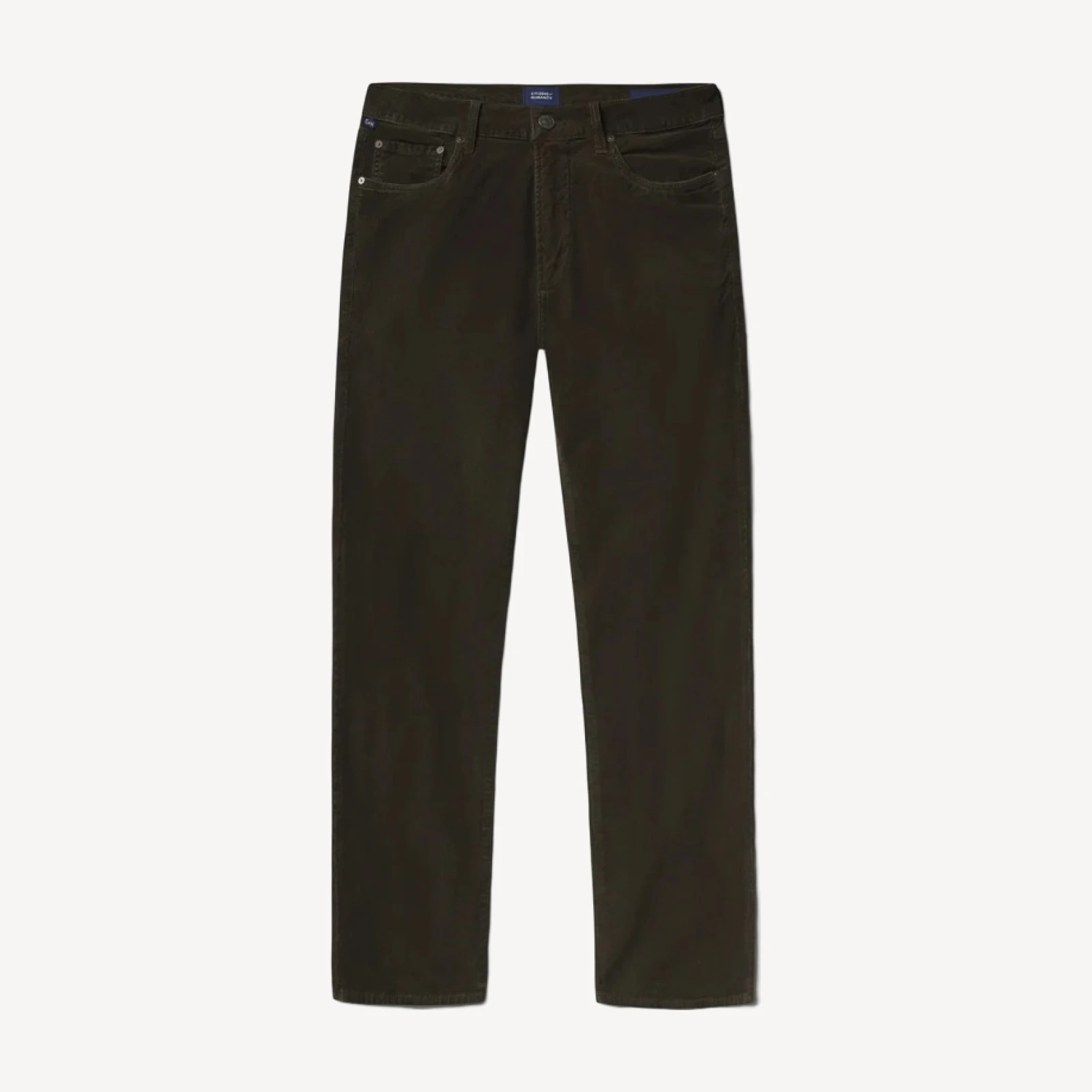 Gage Slim Straight Corduroy in Olive