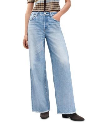 rag & bone Miramar Sofie Full Length Cotton Terry Sweatpant Jeans