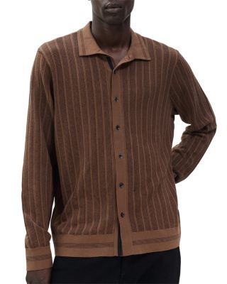 rag & bone Harvey Rib Long Sleeve Shirt