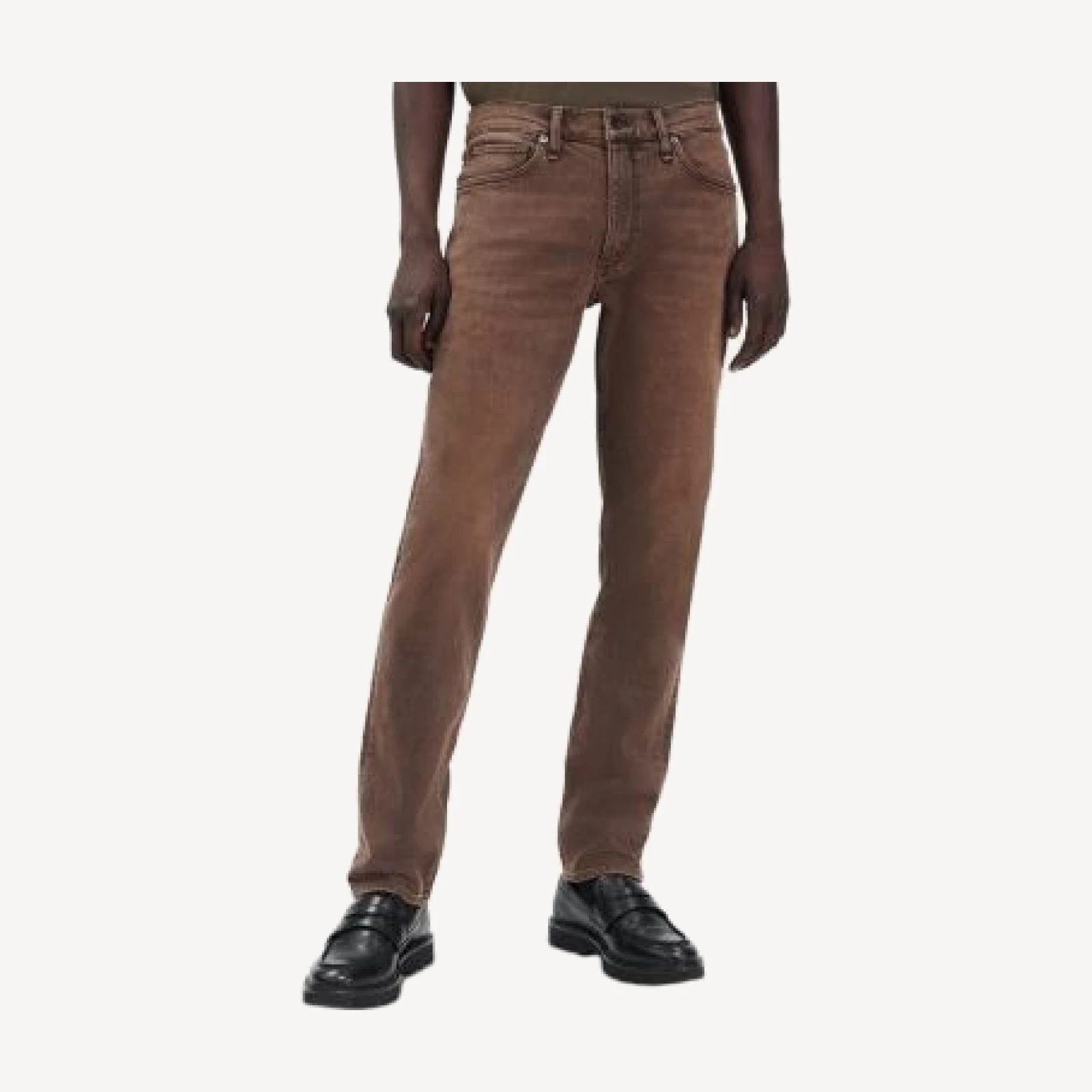 rag & bone Slim Fit 2 Authentic Stretch Jeans in Brownstone