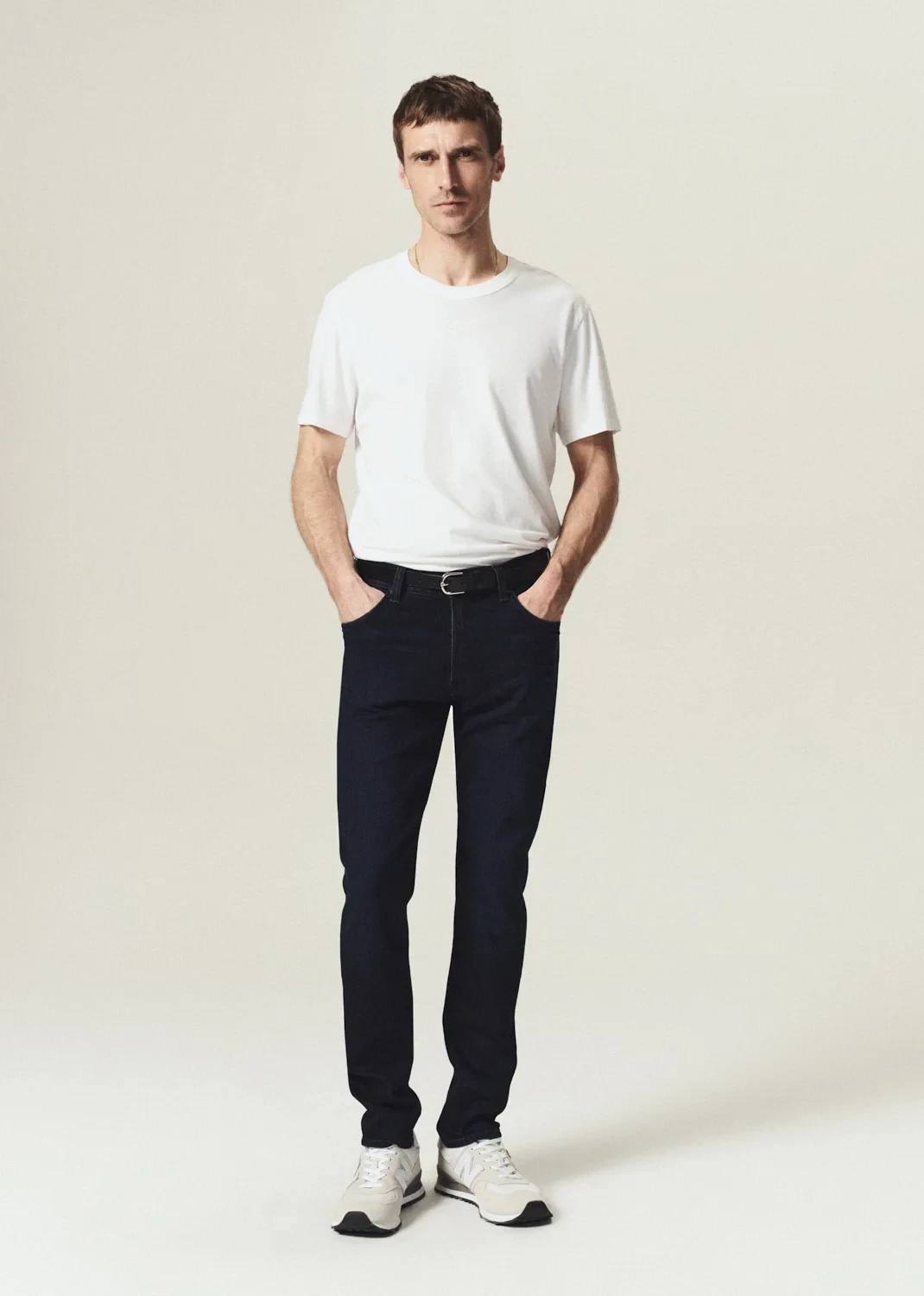 Adler Slim Cotton Silk Denim in Indio