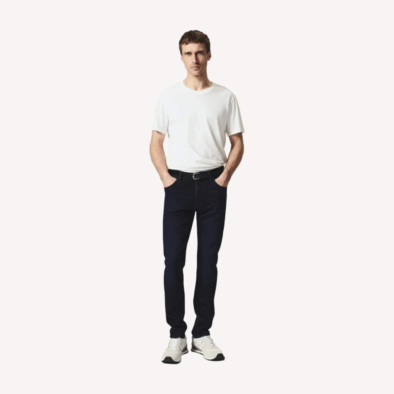 Adler Slim Cotton Silk Denim in Indio
