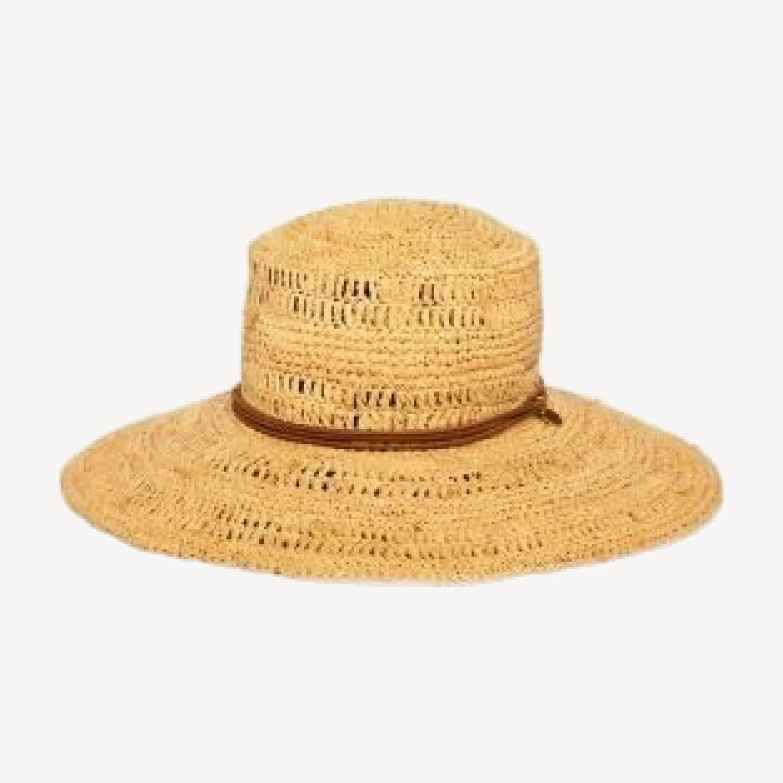 rag & bone Crochet Raffia Boater Hat