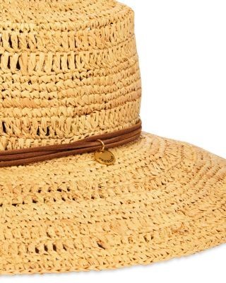 rag & bone Crochet Raffia Boater Hat