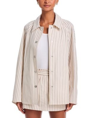 rag & bone Gayle Striped Trench Coat