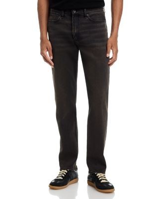 rag & bone Slim Fit Authentic Stretch Jeans in Brown Black