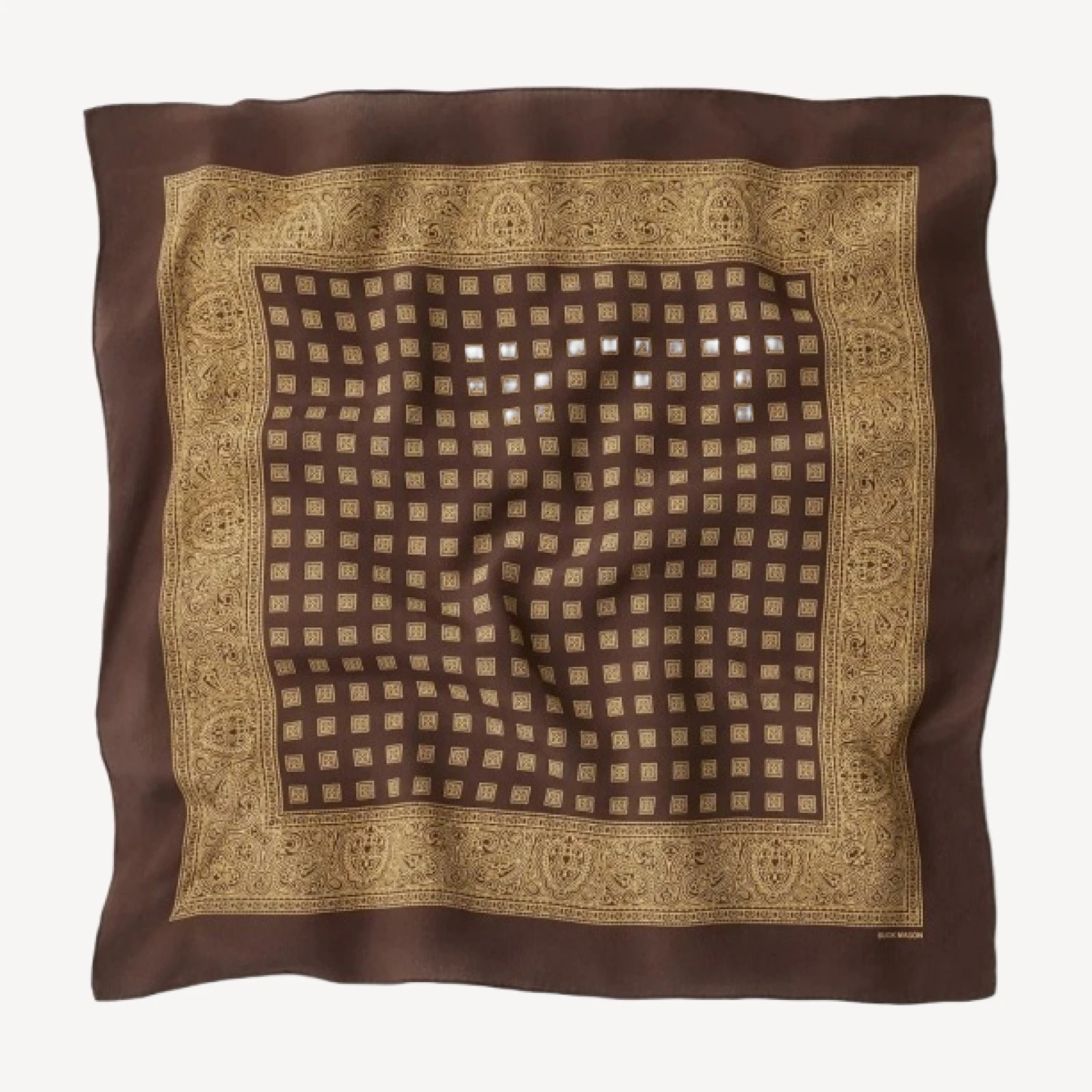 Brown / Taupe Silverado Silk Bandana