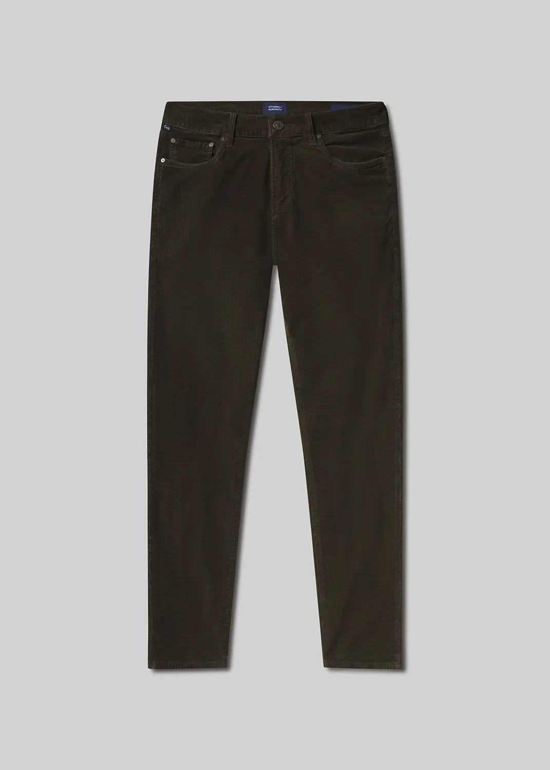 Elijah Straight Corduroy in Olive