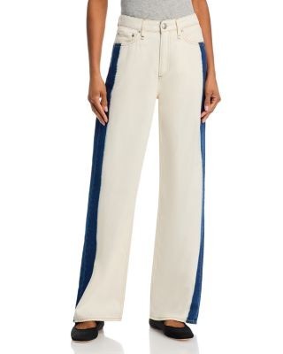 rag & bone Logan Wide Leg Jeans in Dark Bleach