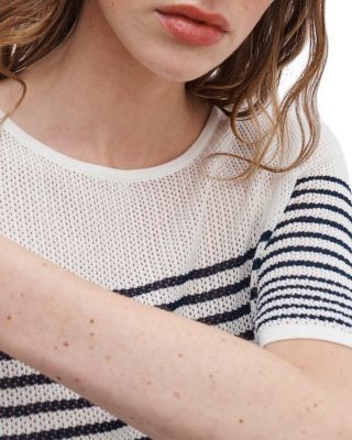 rag & bone Daisy Stripe Short Sleeve Sweater