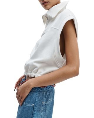 rag & bone Vintage Terry Half Zip Muscle Shirt