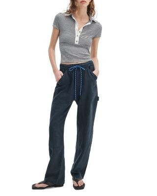 rag & bone The Knit Button Stripe Tee