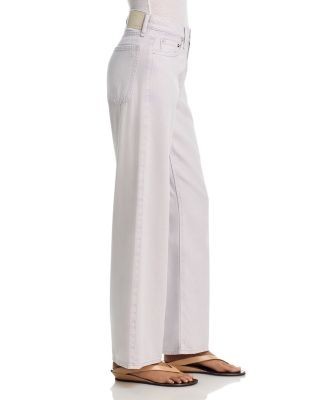 rag & bone Cam Featherweight Mid Rise Straight Leg Jeans in Lilac