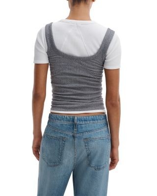 rag & bone The Essential Rib Wide String Tank Top