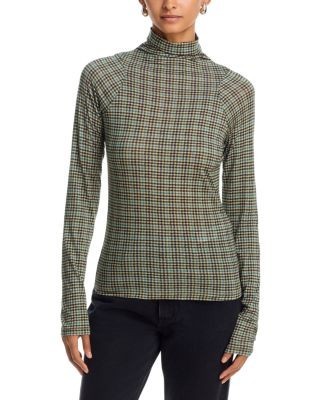 rag & bone Shaw Paneled Long Sleeve Turtleneck Top