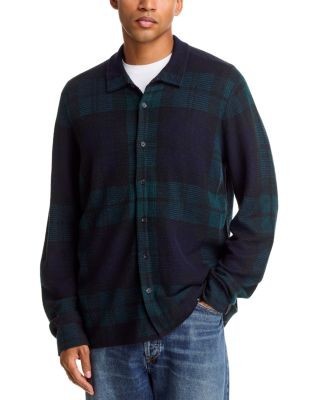 rag & bone Dalton Knit Plaid Wool Shirt