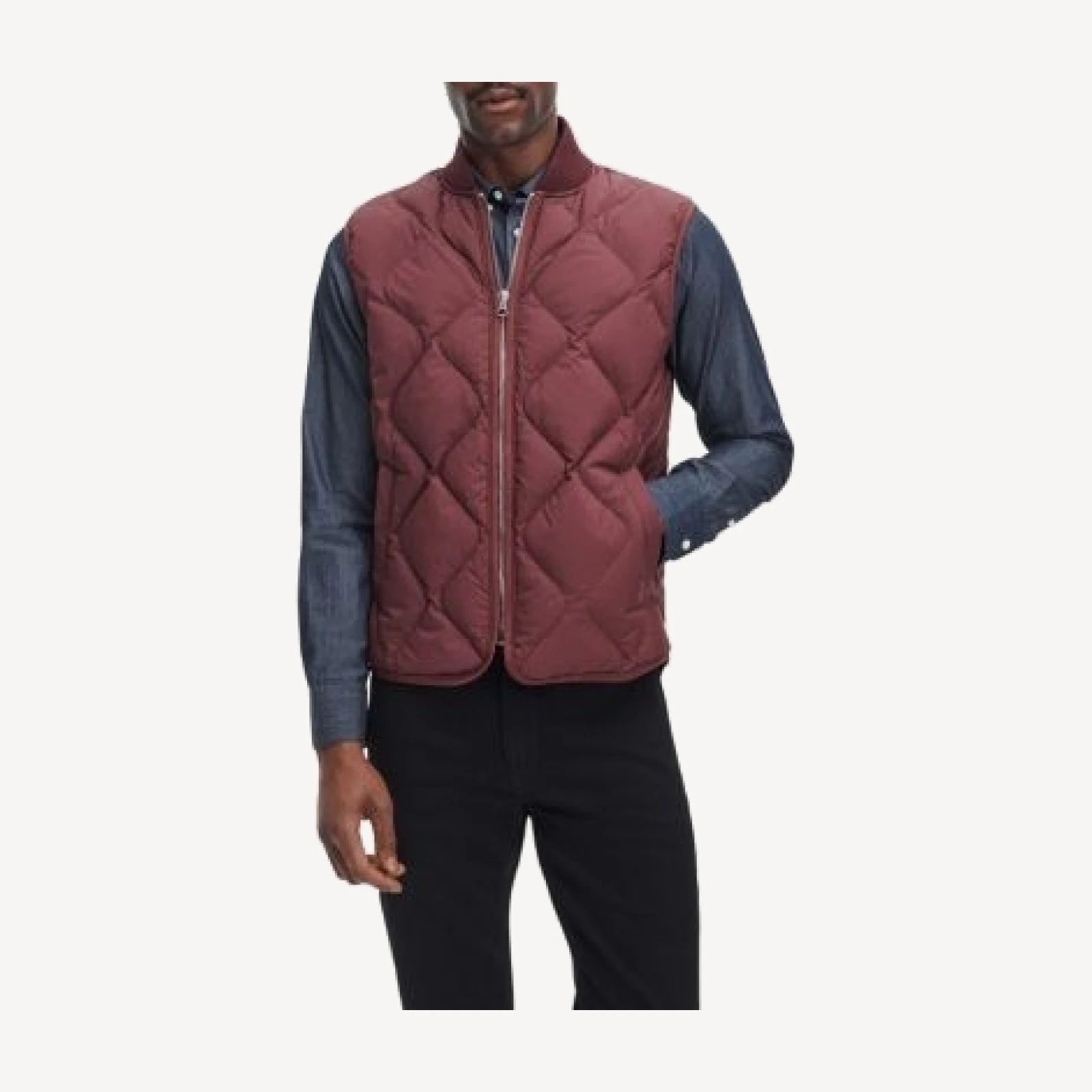 rag & bone Dane Stand Collar Quilted Vest