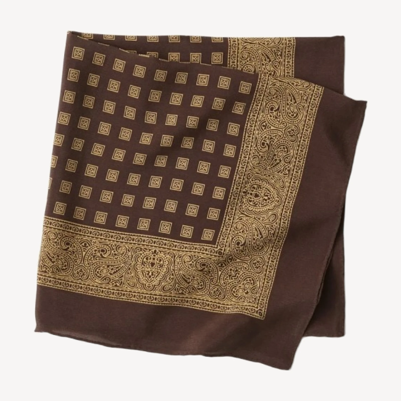 Brown / Taupe Silverado Silk Bandana