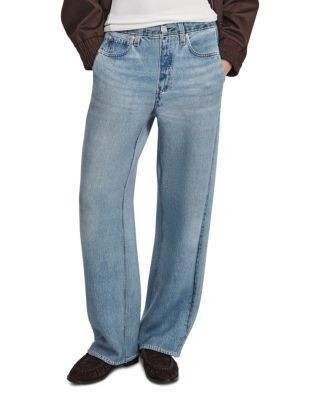 rag & bone Miramar Mallow Wide Leg Pull On Sweatpant Jeans in Astor