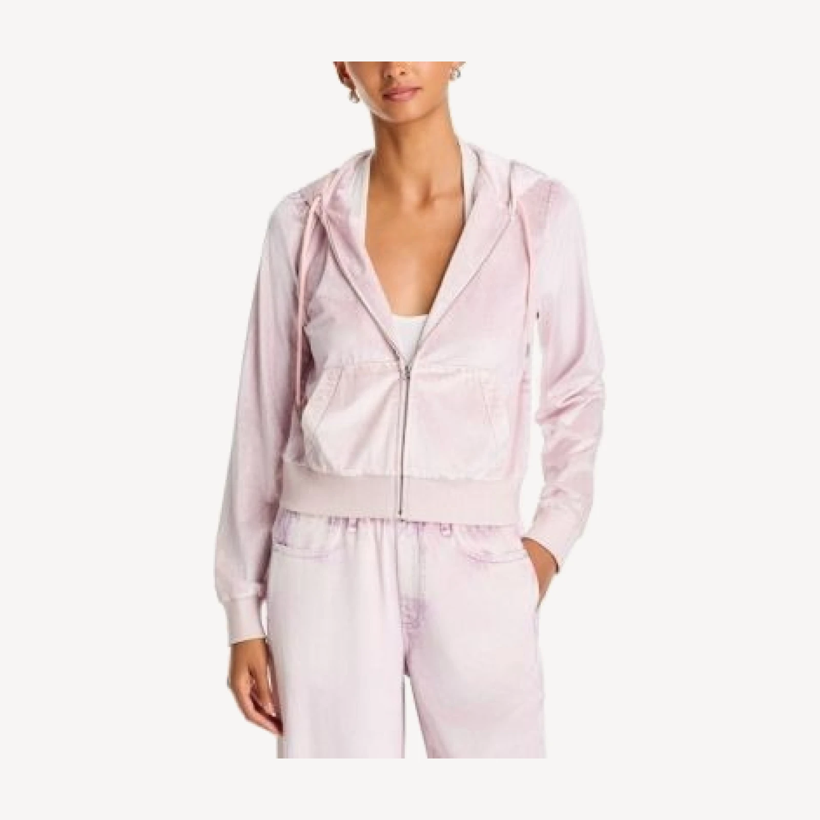 rag & bone rb Miramar Velvet Zip Hoodie