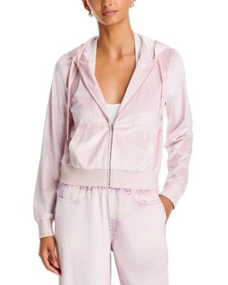 rag & bone rb Miramar Velvet Zip Hoodie