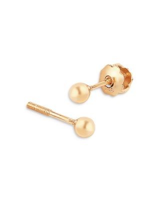 Bloomingdale's Fine Collection Children's Ball Stud Earrings in 14K Yellow Gold