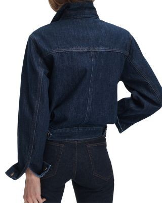 rag & bone Marie Trucker Jean Jacket in Dark Rinse