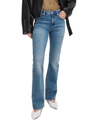 rag & bone Peyton Mid Rise Cotton Stretch Full Bootcut Jeans in Monterosso
