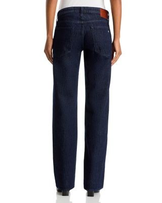 rag & bone Harlow High Rise Slim Straight Jeans in Darkrinse
