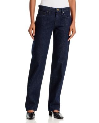 rag & bone Harlow High Rise Slim Straight Jeans in Darkrinse
