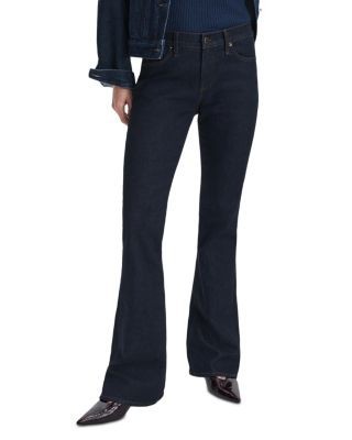 rag & bone Kinsley Low Rise Full Bootcut Jeans in Dark Rinse