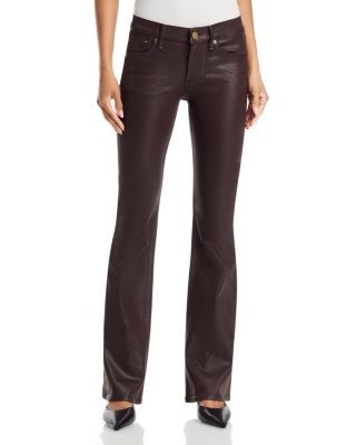 rag & bone Flexi Kinsley Mid Rise Bootcut Jeans in Coated Brown