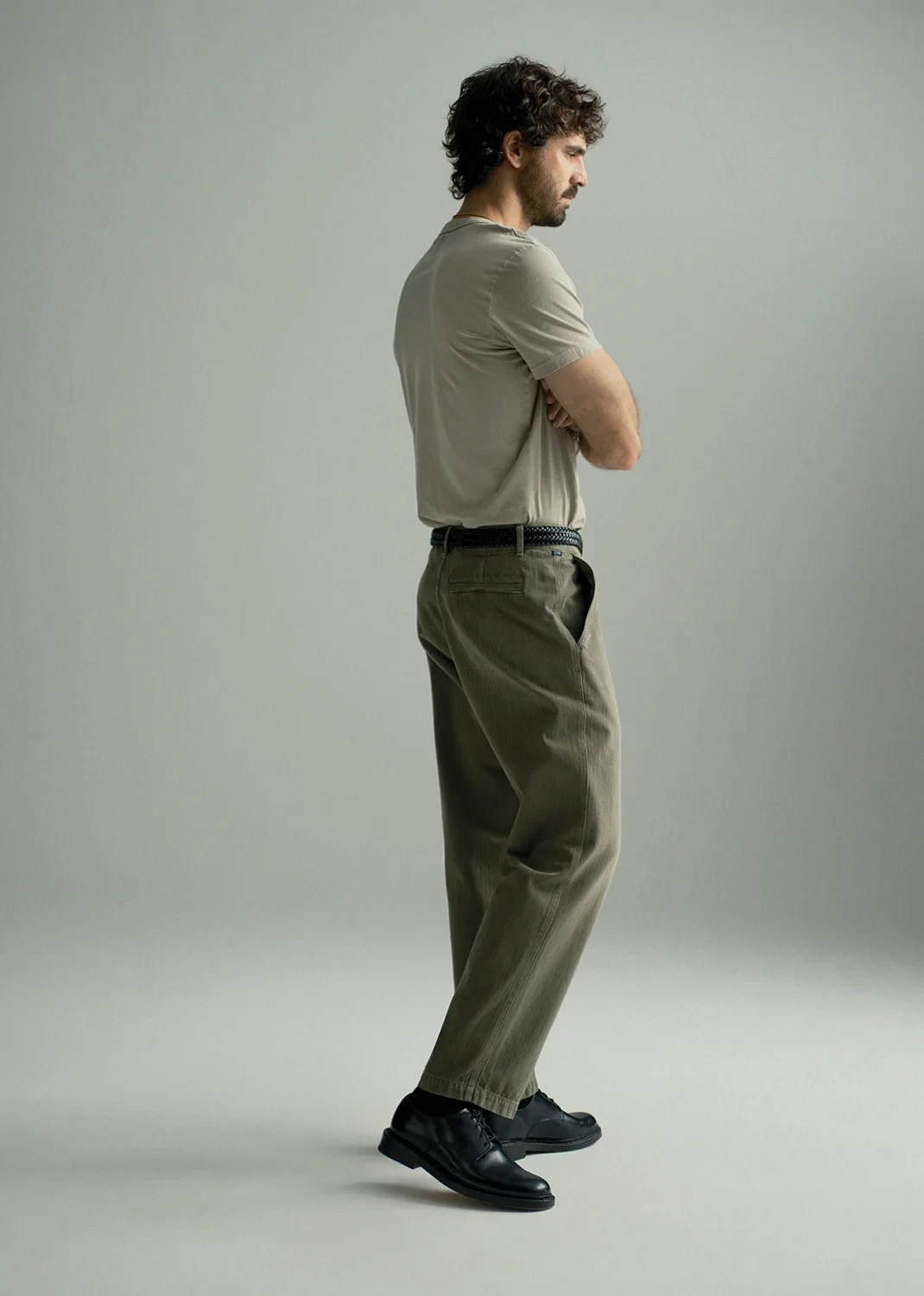 Belgian Chino in Dark Olive